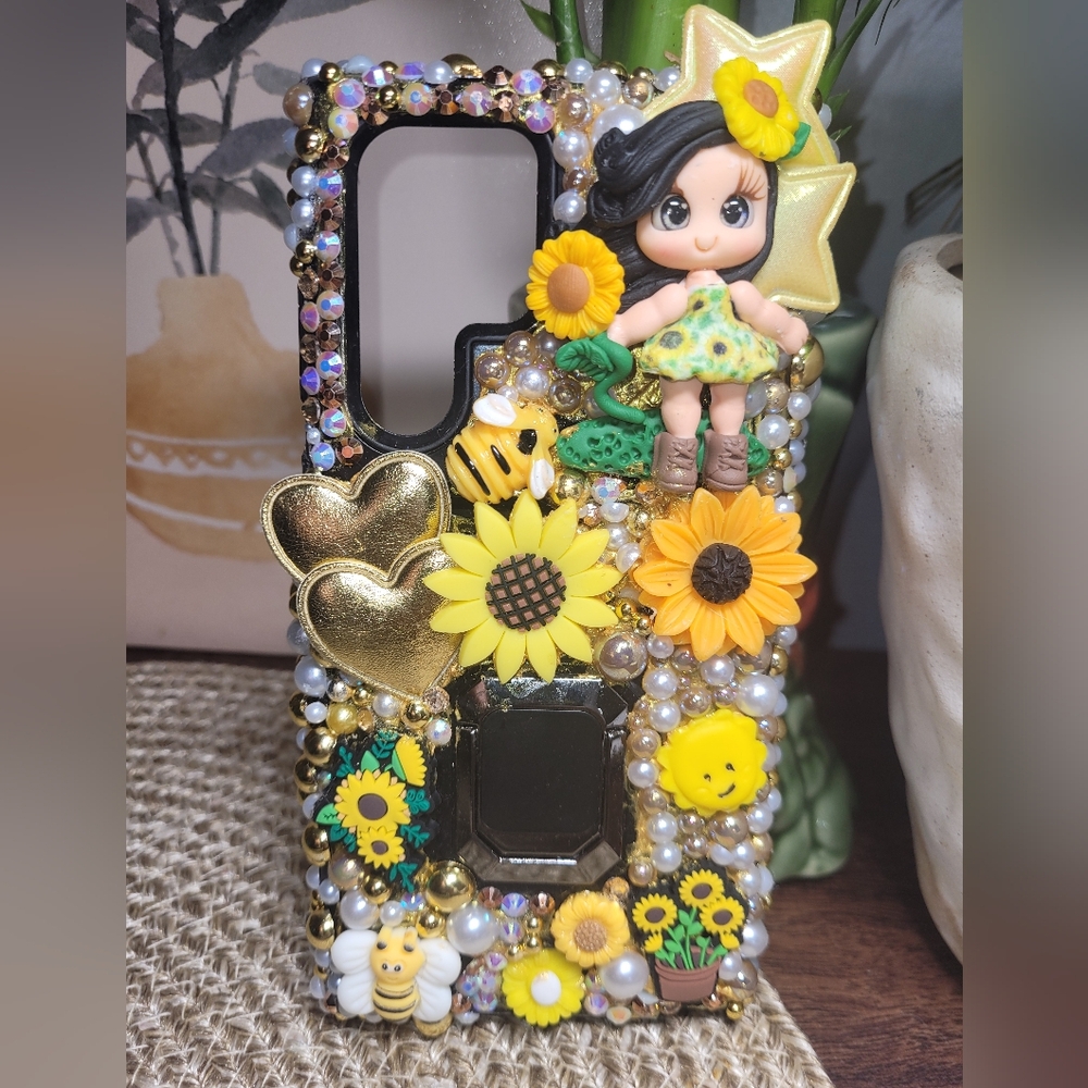 Sunflower and Doll Phone Case.